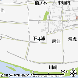 京都府木津川市加茂町河原下ノ浦周辺の地図