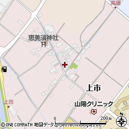 岡山県赤磐市上市319周辺の地図