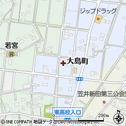 静岡県浜松市中央区大島町628周辺の地図