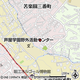 兵庫県西宮市苦楽園三番町1周辺の地図
