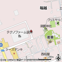 静岡県袋井市堀越724周辺の地図