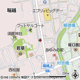 静岡県袋井市堀越760周辺の地図