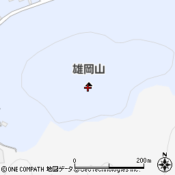 雄岡山周辺の地図