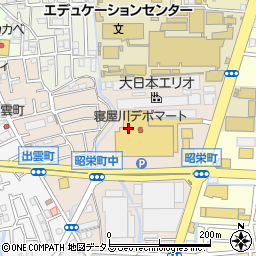 コーナン昭栄店周辺の地図