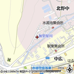 兵庫県赤穂市北野中382-36周辺の地図
