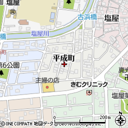 兵庫県赤穂市平成町周辺の地図