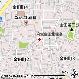 大阪府守口市金田町2丁目46周辺の地図