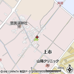 岡山県赤磐市上市170周辺の地図