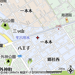 愛知県豊橋市牟呂町一本木23周辺の地図