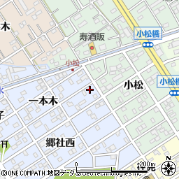 愛知県豊橋市牟呂町一本木55周辺の地図
