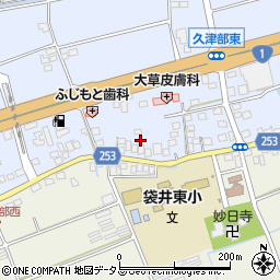 静岡県袋井市国本2077周辺の地図