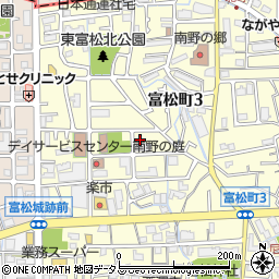 兵庫県尼崎市富松町3丁目8-36周辺の地図