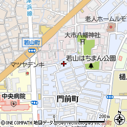 兵庫県西宮市門前町16周辺の地図