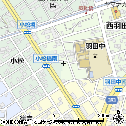 愛知県豊橋市西羽田町18周辺の地図