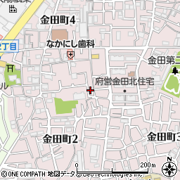 大阪府守口市金田町2丁目48周辺の地図