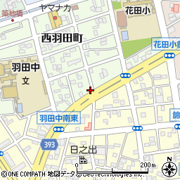愛知県豊橋市西羽田町163周辺の地図