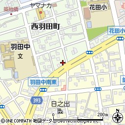 愛知県豊橋市西羽田町162周辺の地図