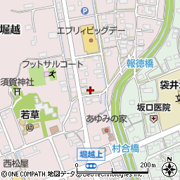 静岡県袋井市堀越951周辺の地図