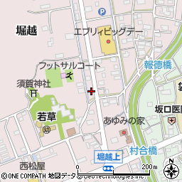 静岡県袋井市堀越946周辺の地図