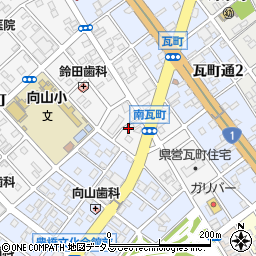 愛知県豊橋市南瓦町107周辺の地図