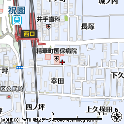 京都府相楽郡精華町祝園砂子田8周辺の地図