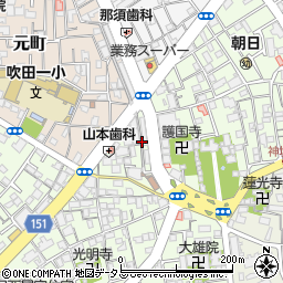寺西商店周辺の地図