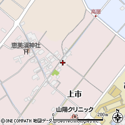 岡山県赤磐市上市169周辺の地図