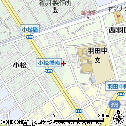 愛知県豊橋市西羽田町16周辺の地図