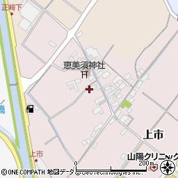 岡山県赤磐市上市306周辺の地図