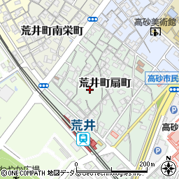 兵庫県高砂市荒井町扇町16周辺の地図