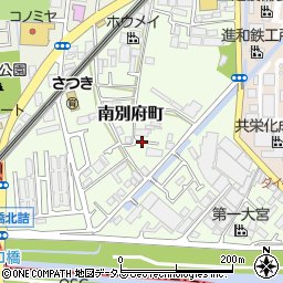 大阪府摂津市南別府町周辺の地図