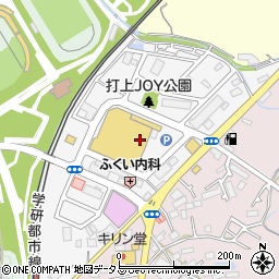 大阪府寝屋川市打上中町9周辺の地図