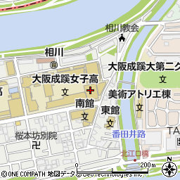 大阪成蹊大学・大阪成蹊短期大学　第二体育館周辺の地図