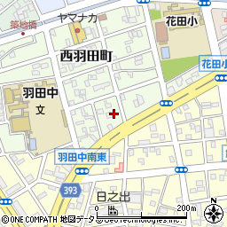愛知県豊橋市西羽田町156周辺の地図