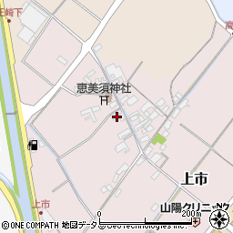 岡山県赤磐市上市308周辺の地図