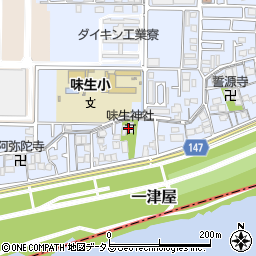 味生神社周辺の地図