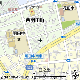 愛知県豊橋市西羽田町153周辺の地図