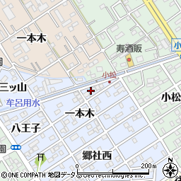 愛知県豊橋市牟呂町一本木15-1周辺の地図