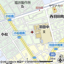 愛知県豊橋市西羽田町39周辺の地図