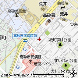 兵庫県高砂市荒井町紙町26-5周辺の地図
