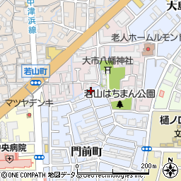兵庫県西宮市門前町15-14周辺の地図
