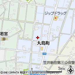 静岡県浜松市中央区大島町635周辺の地図