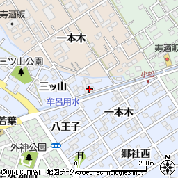 愛知県豊橋市牟呂町一本木4周辺の地図