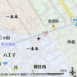 愛知県豊橋市牟呂町一本木15-3周辺の地図