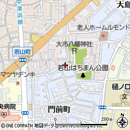 兵庫県西宮市門前町15-19周辺の地図