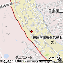 兵庫県西宮市苦楽園四番町12-9周辺の地図