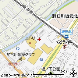 兵庫県加古川市野口町坂元138周辺の地図