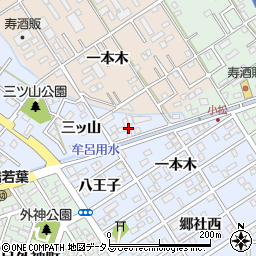 愛知県豊橋市牟呂町一本木3周辺の地図