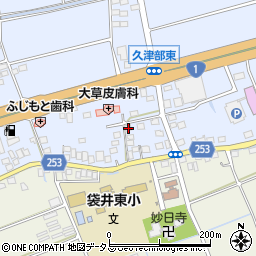 静岡県袋井市国本2052周辺の地図