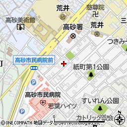 兵庫県高砂市荒井町紙町26-3周辺の地図